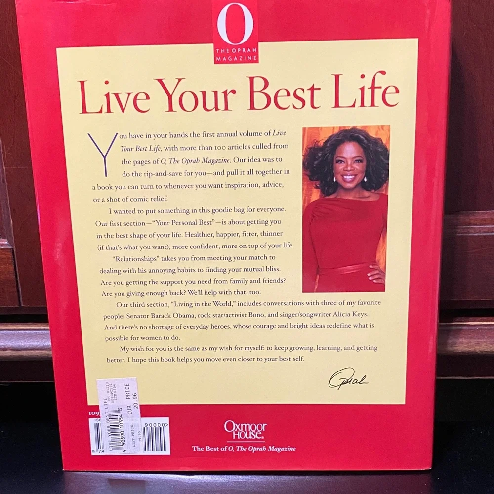 Live Your Best Life Book by O, The Oprah Magazine